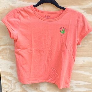 coral t-shirt
